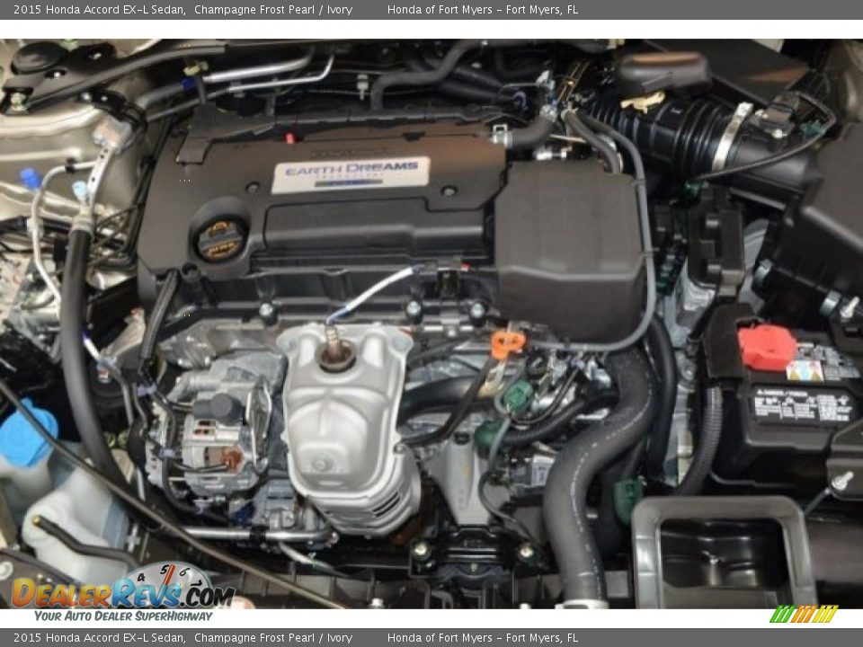 2015 Honda Accord EX-L Sedan Champagne Frost Pearl / Ivory Photo #28