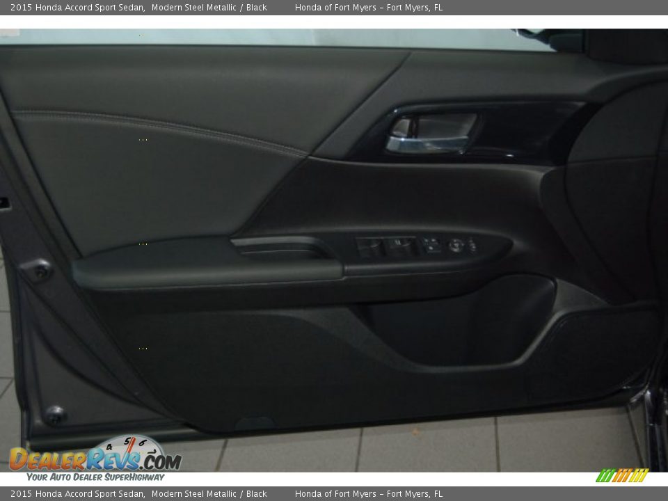 2015 Honda Accord Sport Sedan Modern Steel Metallic / Black Photo #9