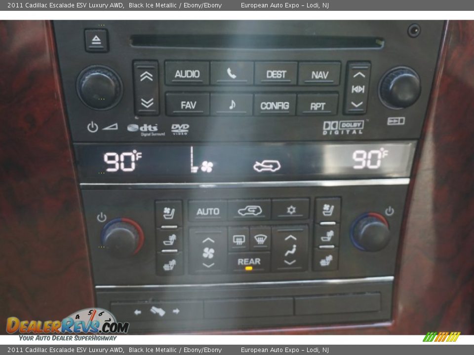 2011 Cadillac Escalade ESV Luxury AWD Black Ice Metallic / Ebony/Ebony Photo #36