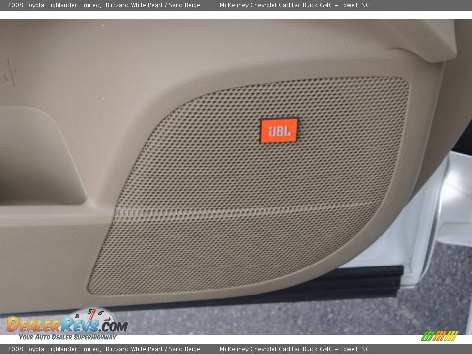 2008 Toyota Highlander Limited Blizzard White Pearl / Sand Beige Photo #14