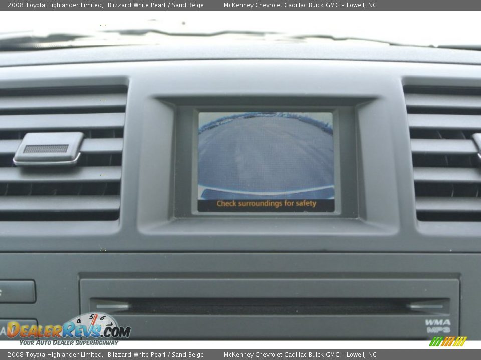 2008 Toyota Highlander Limited Blizzard White Pearl / Sand Beige Photo #20