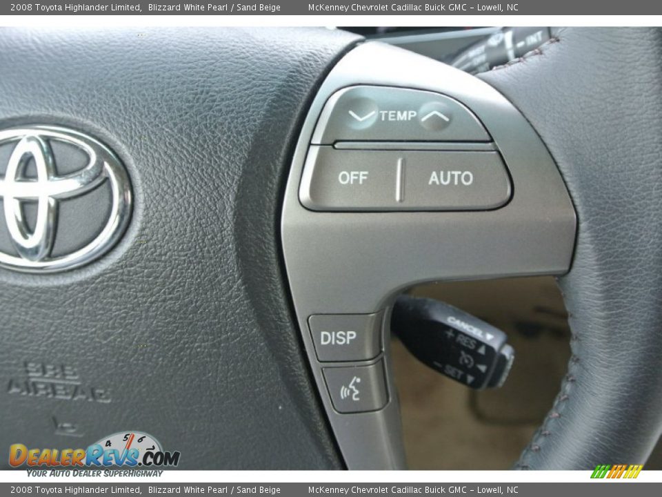 2008 Toyota Highlander Limited Blizzard White Pearl / Sand Beige Photo #22