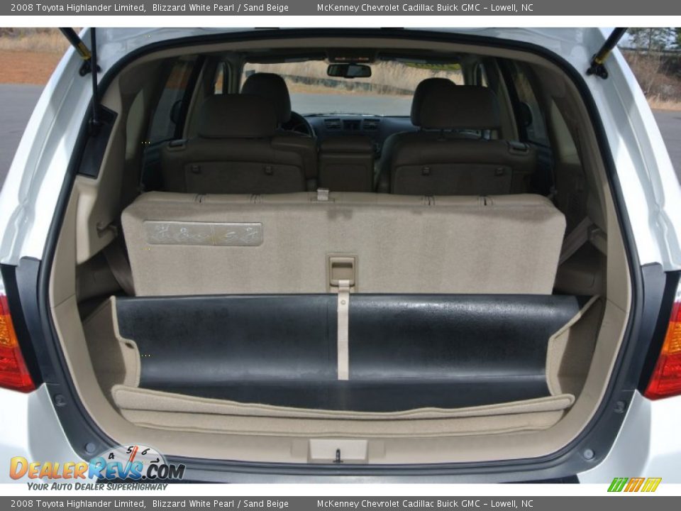 2008 Toyota Highlander Limited Blizzard White Pearl / Sand Beige Photo #26