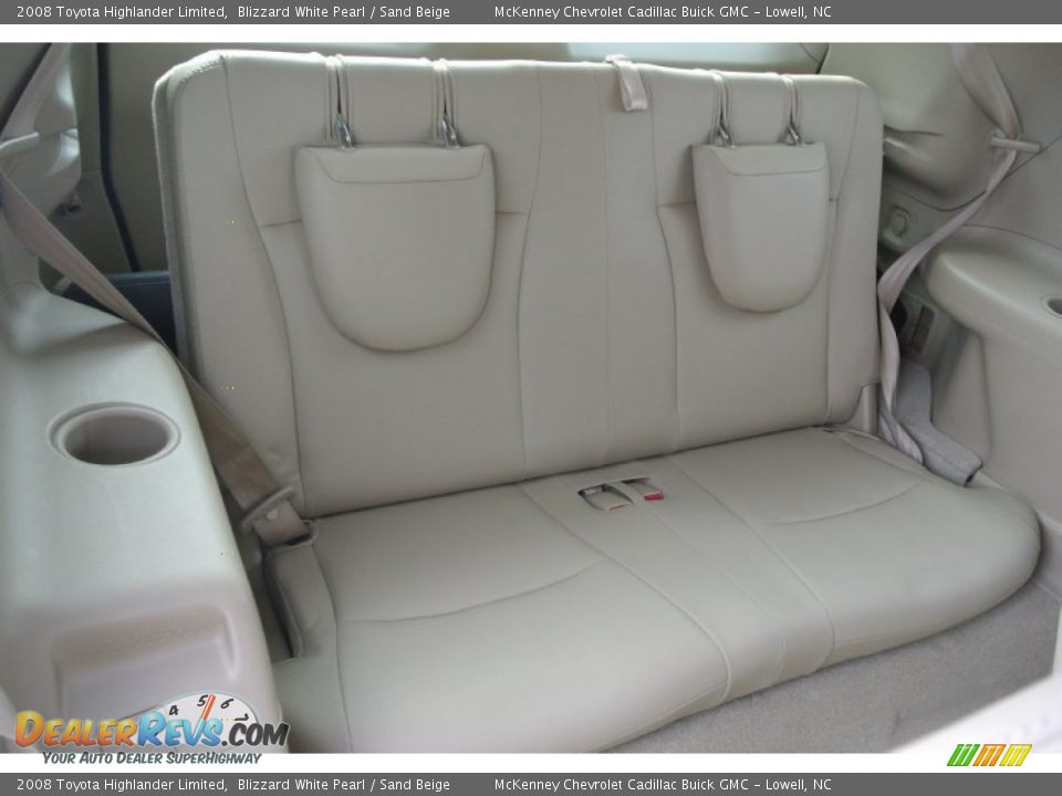 2008 Toyota Highlander Limited Blizzard White Pearl / Sand Beige Photo #28