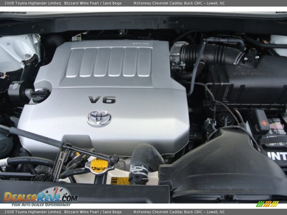2008 Toyota Highlander Limited Blizzard White Pearl / Sand Beige Photo #32