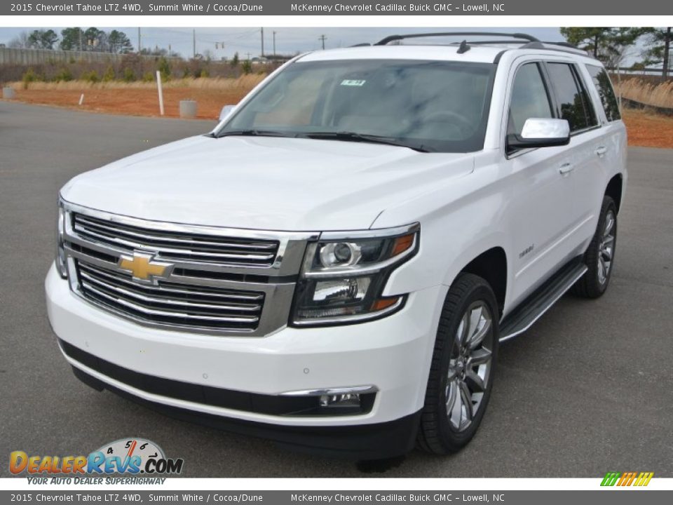 2015 Chevrolet Tahoe LTZ 4WD Summit White / Cocoa/Dune Photo #2