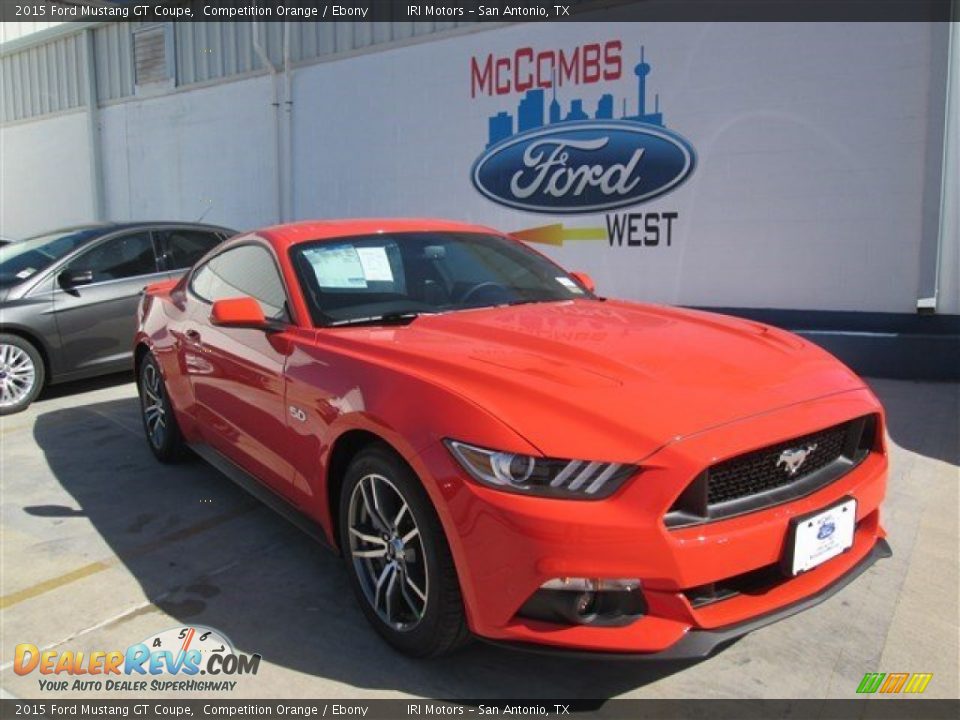 2015 Ford Mustang GT Coupe Competition Orange / Ebony Photo #1