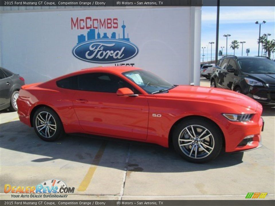 2015 Ford Mustang GT Coupe Competition Orange / Ebony Photo #3