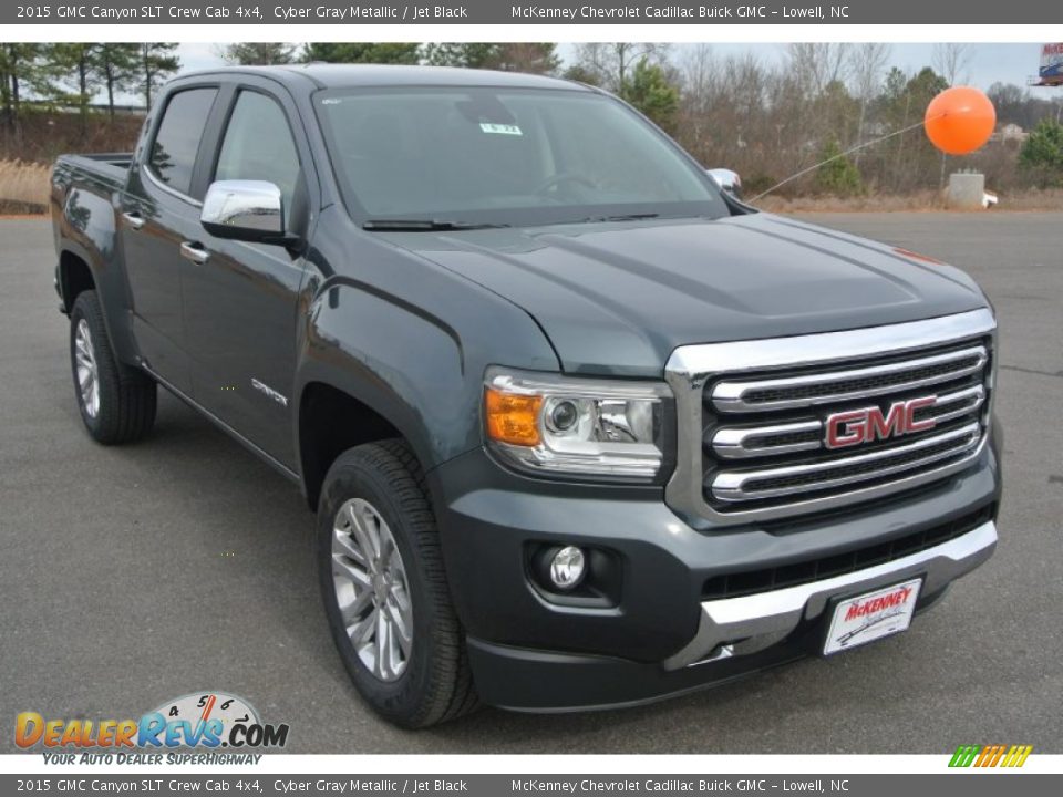 2015 GMC Canyon SLT Crew Cab 4x4 Cyber Gray Metallic / Jet Black Photo #1