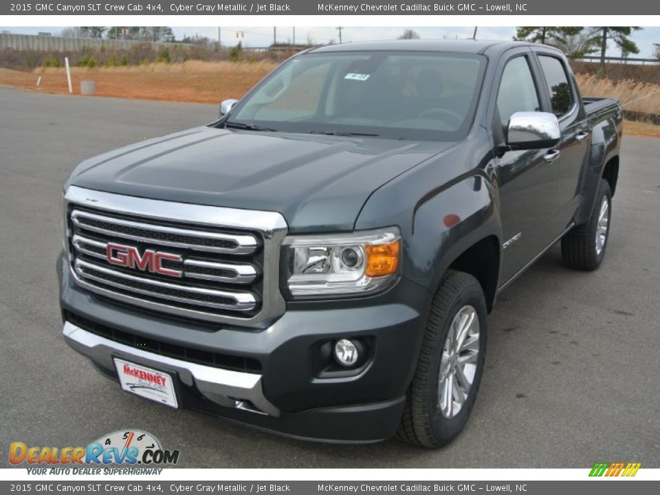 2015 GMC Canyon SLT Crew Cab 4x4 Cyber Gray Metallic / Jet Black Photo #2