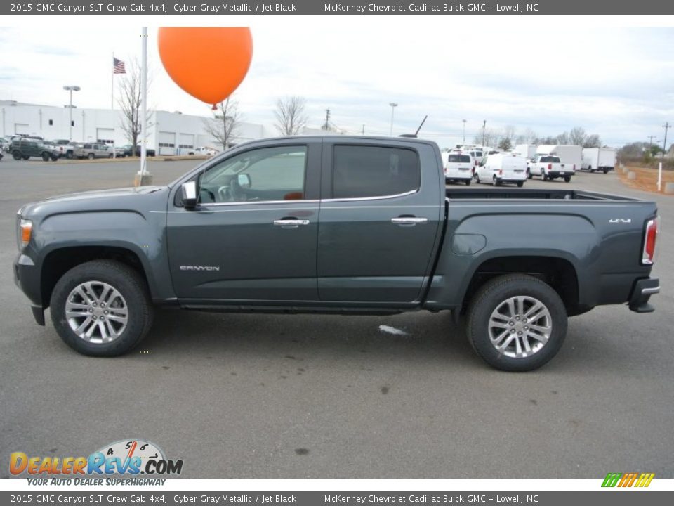 Cyber Gray Metallic 2015 GMC Canyon SLT Crew Cab 4x4 Photo #3