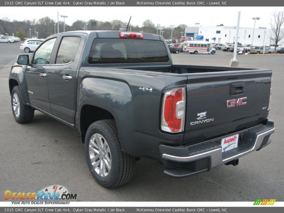 2015 GMC Canyon SLT Crew Cab 4x4 Cyber Gray Metallic / Jet Black Photo #4