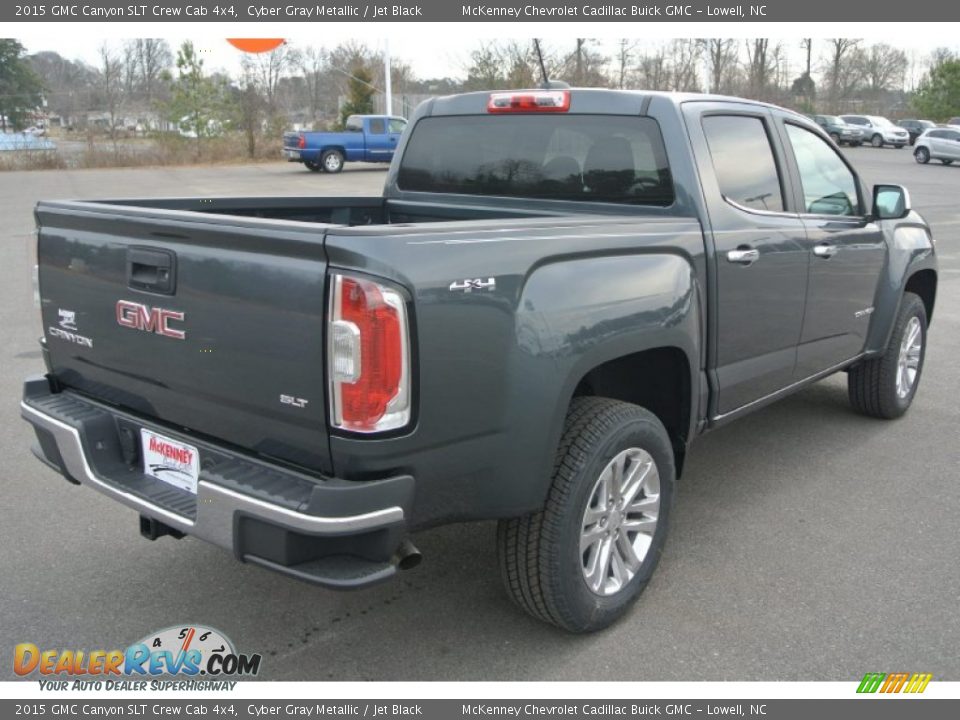 2015 GMC Canyon SLT Crew Cab 4x4 Cyber Gray Metallic / Jet Black Photo #5