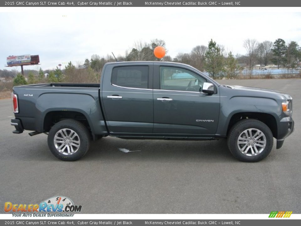 2015 GMC Canyon SLT Crew Cab 4x4 Cyber Gray Metallic / Jet Black Photo #6
