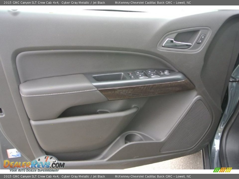 2015 GMC Canyon SLT Crew Cab 4x4 Cyber Gray Metallic / Jet Black Photo #9