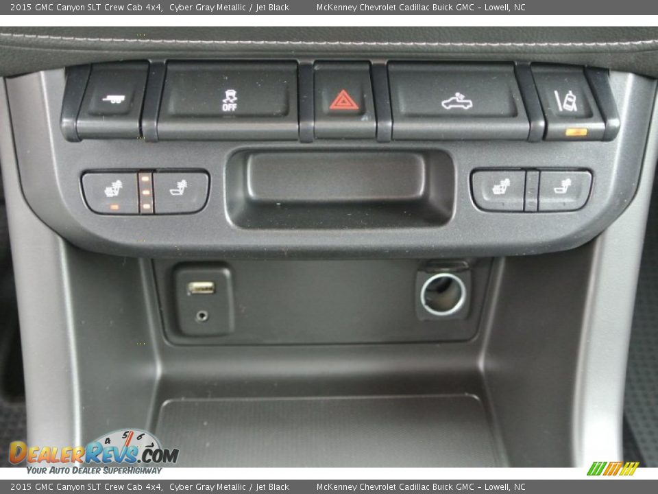 2015 GMC Canyon SLT Crew Cab 4x4 Cyber Gray Metallic / Jet Black Photo #12