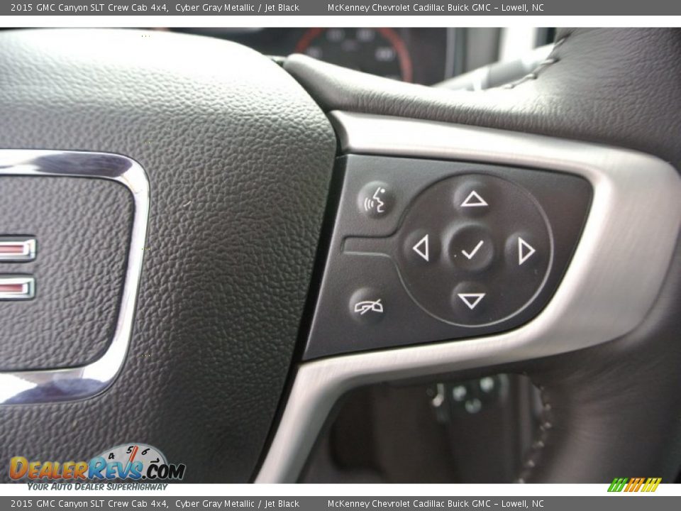 2015 GMC Canyon SLT Crew Cab 4x4 Cyber Gray Metallic / Jet Black Photo #15