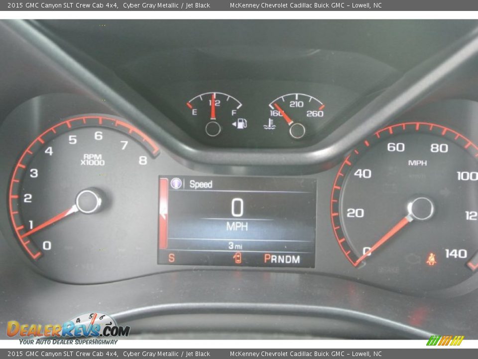 2015 GMC Canyon SLT Crew Cab 4x4 Cyber Gray Metallic / Jet Black Photo #16