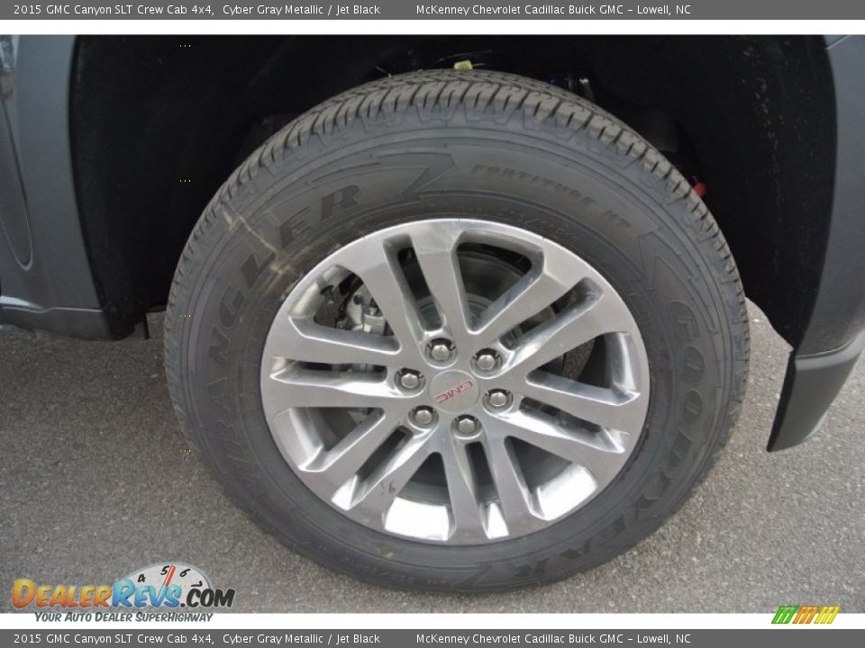 2015 GMC Canyon SLT Crew Cab 4x4 Cyber Gray Metallic / Jet Black Photo #21