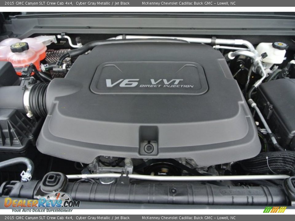 2015 GMC Canyon SLT Crew Cab 4x4 Cyber Gray Metallic / Jet Black Photo #22