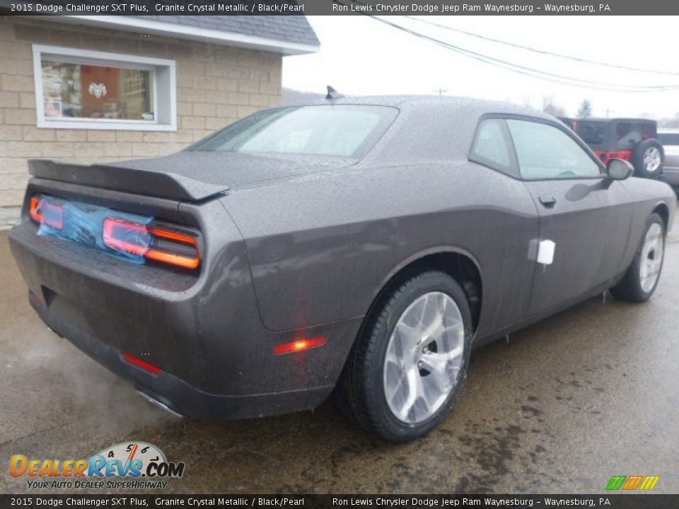 2015 Dodge Challenger SXT Plus Granite Crystal Metallic / Black/Pearl Photo #5