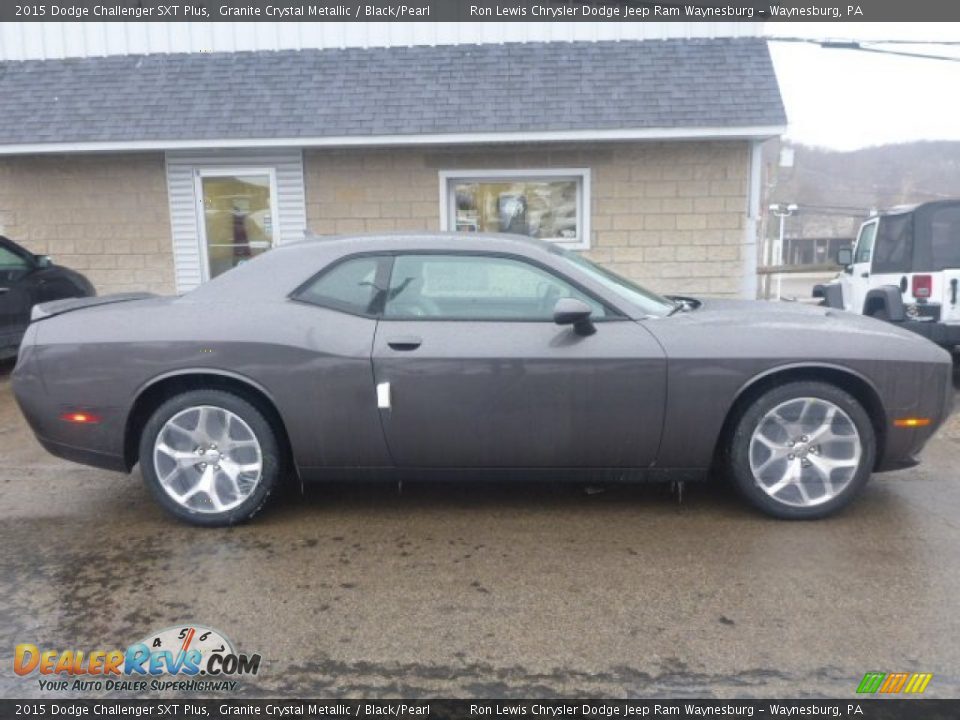 2015 Dodge Challenger SXT Plus Granite Crystal Metallic / Black/Pearl Photo #6