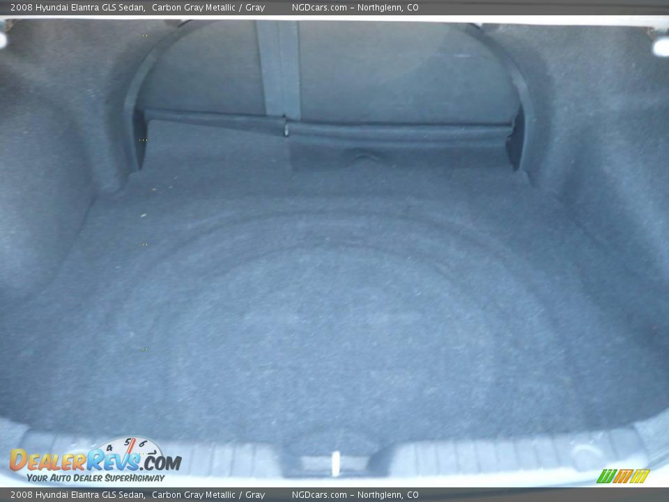 2008 Hyundai Elantra GLS Sedan Carbon Gray Metallic / Gray Photo #7