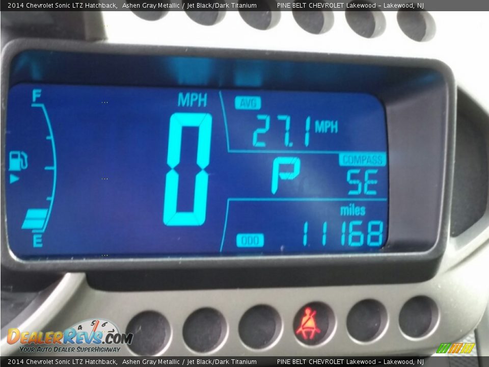 2014 Chevrolet Sonic LTZ Hatchback Ashen Gray Metallic / Jet Black/Dark Titanium Photo #20
