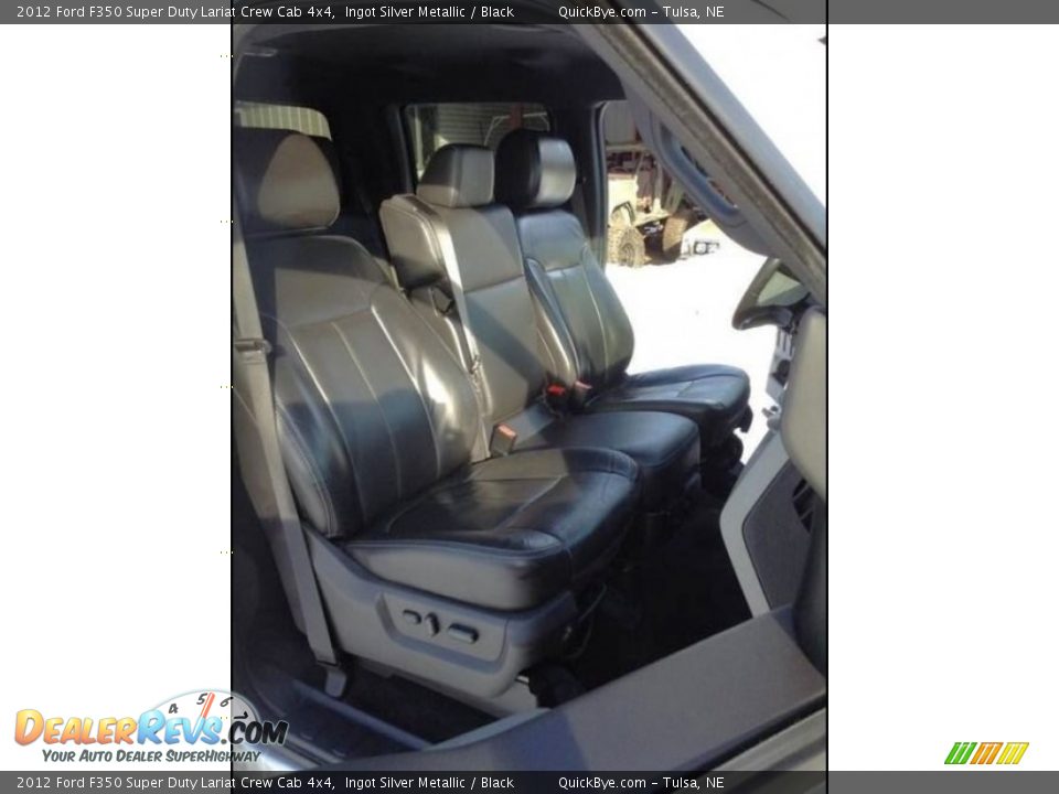 2012 Ford F350 Super Duty Lariat Crew Cab 4x4 Ingot Silver Metallic / Black Photo #7