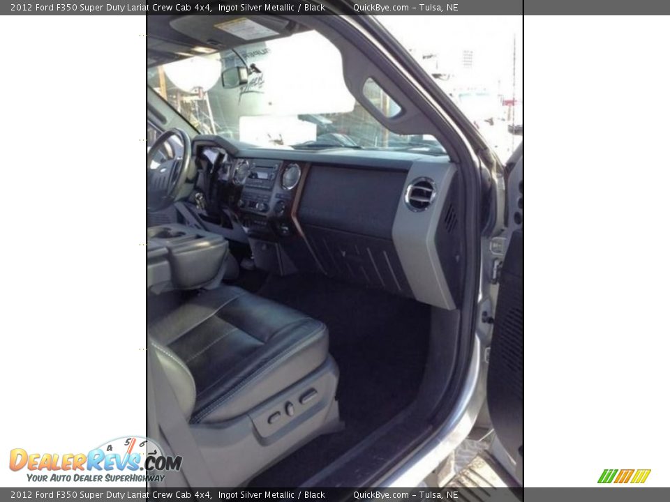 2012 Ford F350 Super Duty Lariat Crew Cab 4x4 Ingot Silver Metallic / Black Photo #8