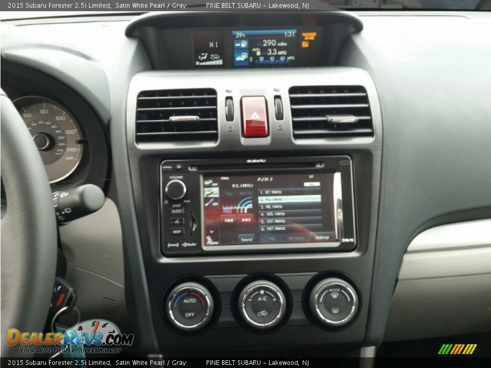 2015 Subaru Forester 2.5i Limited Satin White Pearl / Gray Photo #9