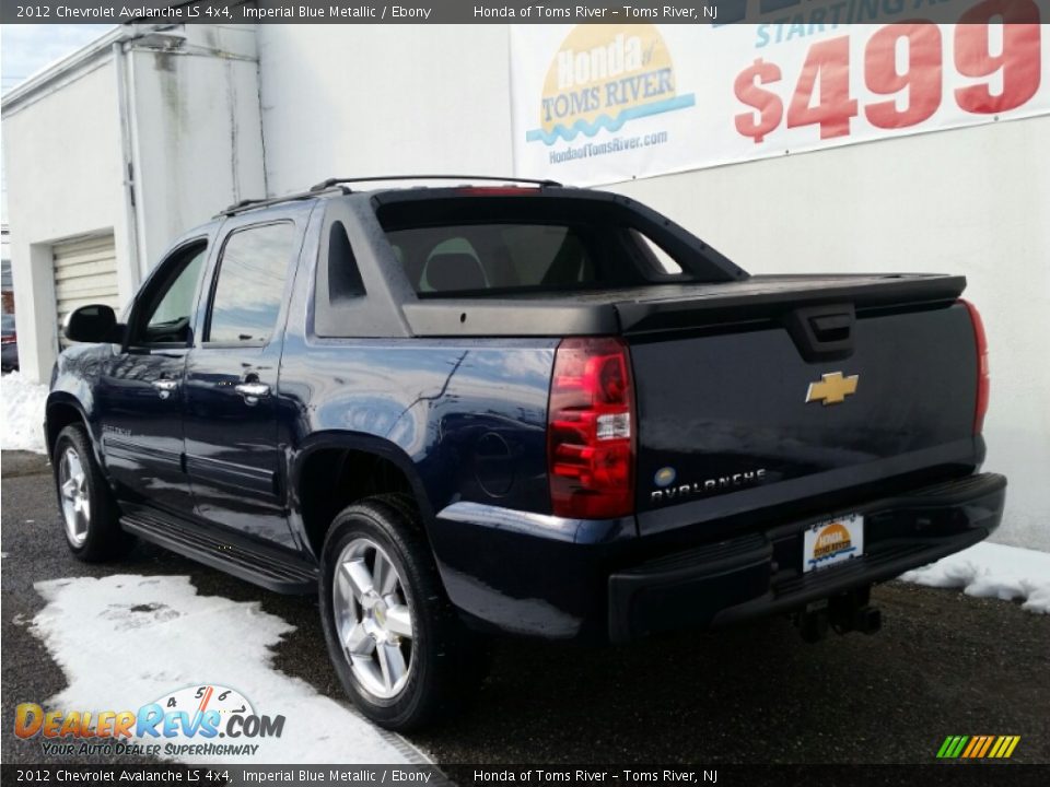 2012 Chevrolet Avalanche LS 4x4 Imperial Blue Metallic / Ebony Photo #7