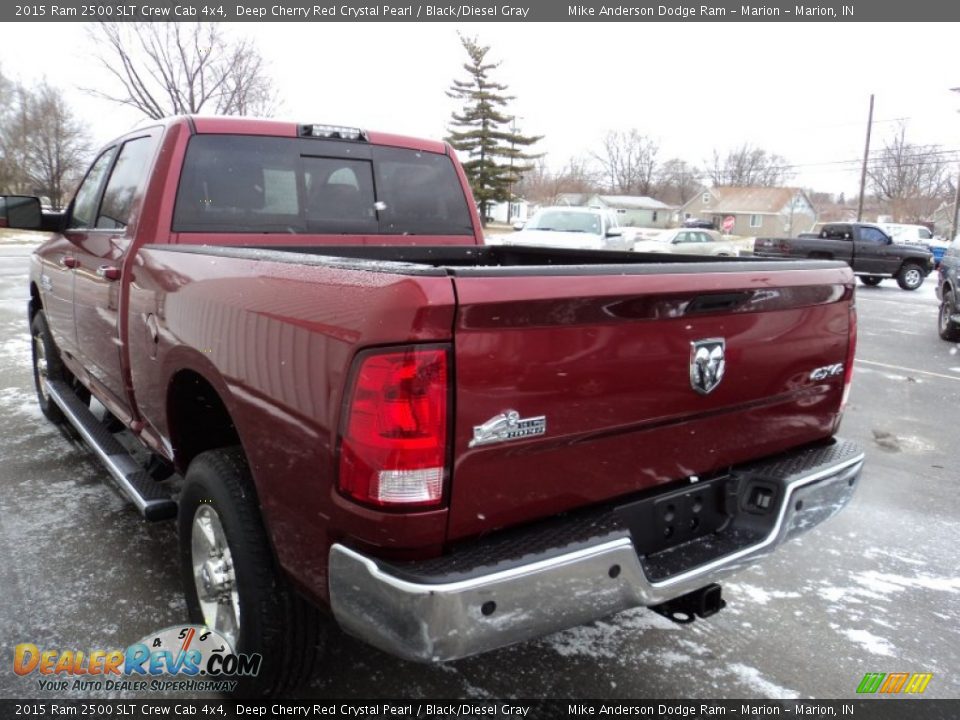 2015 Ram 2500 SLT Crew Cab 4x4 Deep Cherry Red Crystal Pearl / Black/Diesel Gray Photo #3