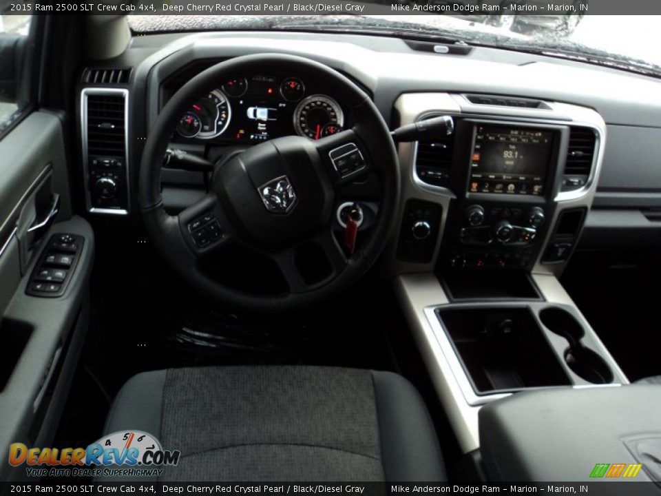 2015 Ram 2500 SLT Crew Cab 4x4 Deep Cherry Red Crystal Pearl / Black/Diesel Gray Photo #4