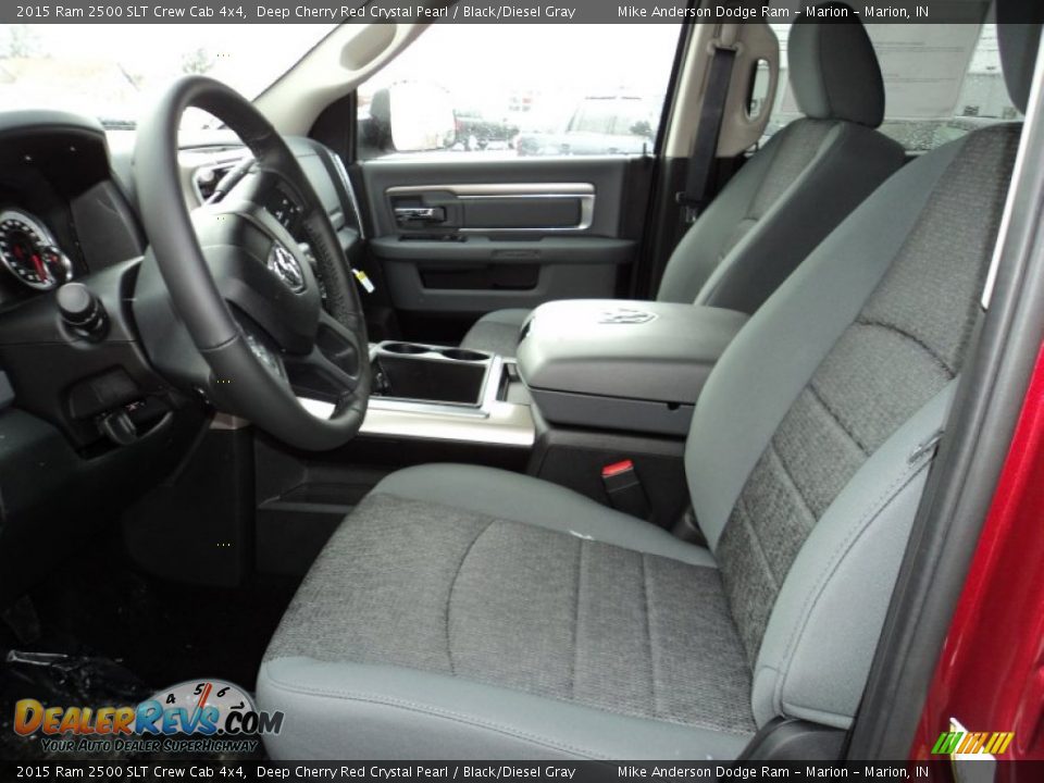 2015 Ram 2500 SLT Crew Cab 4x4 Deep Cherry Red Crystal Pearl / Black/Diesel Gray Photo #5
