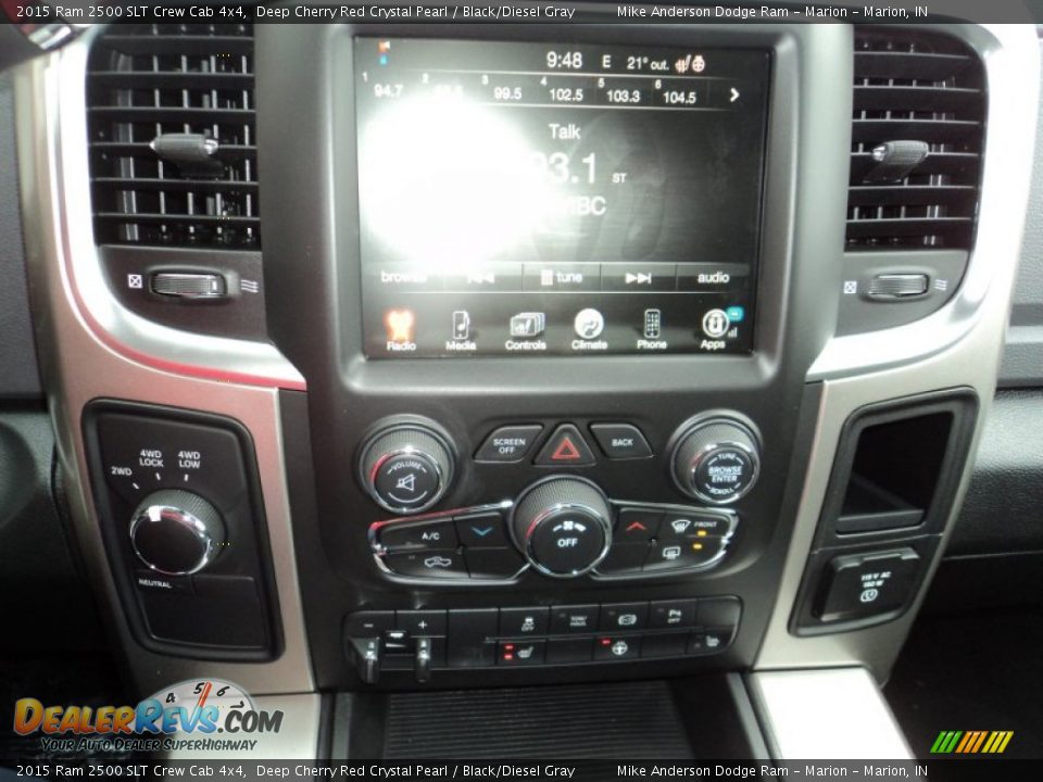 2015 Ram 2500 SLT Crew Cab 4x4 Deep Cherry Red Crystal Pearl / Black/Diesel Gray Photo #6
