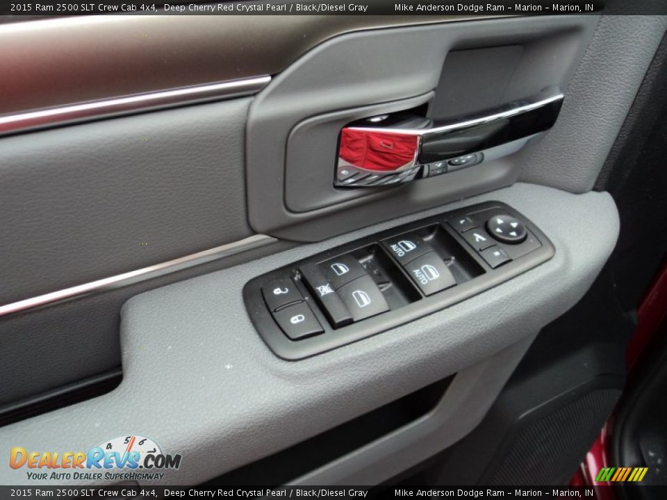2015 Ram 2500 SLT Crew Cab 4x4 Deep Cherry Red Crystal Pearl / Black/Diesel Gray Photo #11