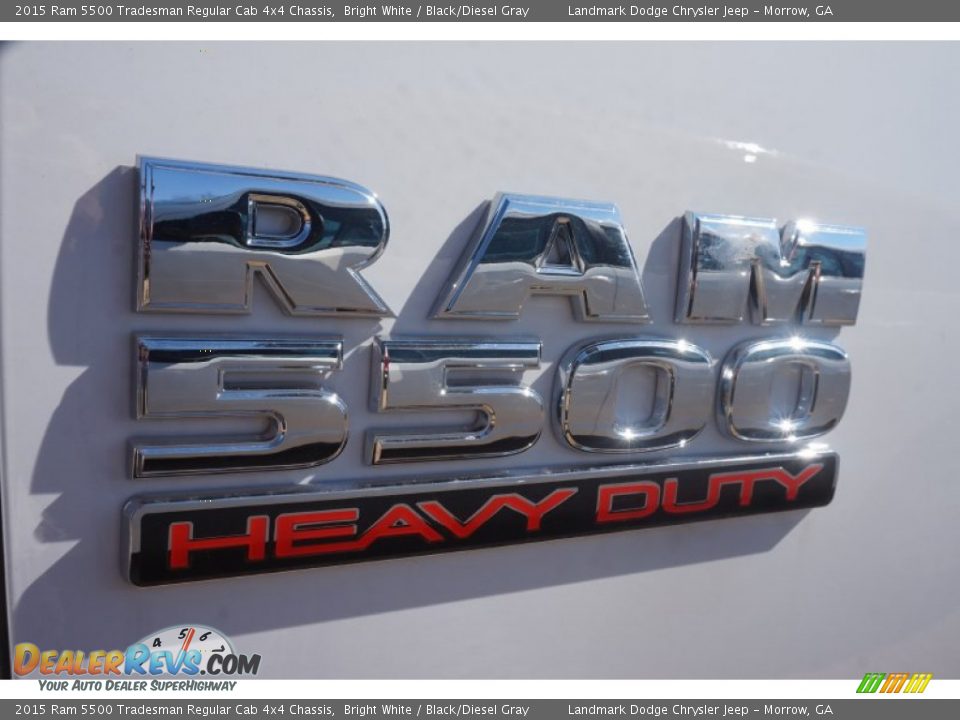 2015 Ram 5500 Tradesman Regular Cab 4x4 Chassis Bright White / Black/Diesel Gray Photo #6