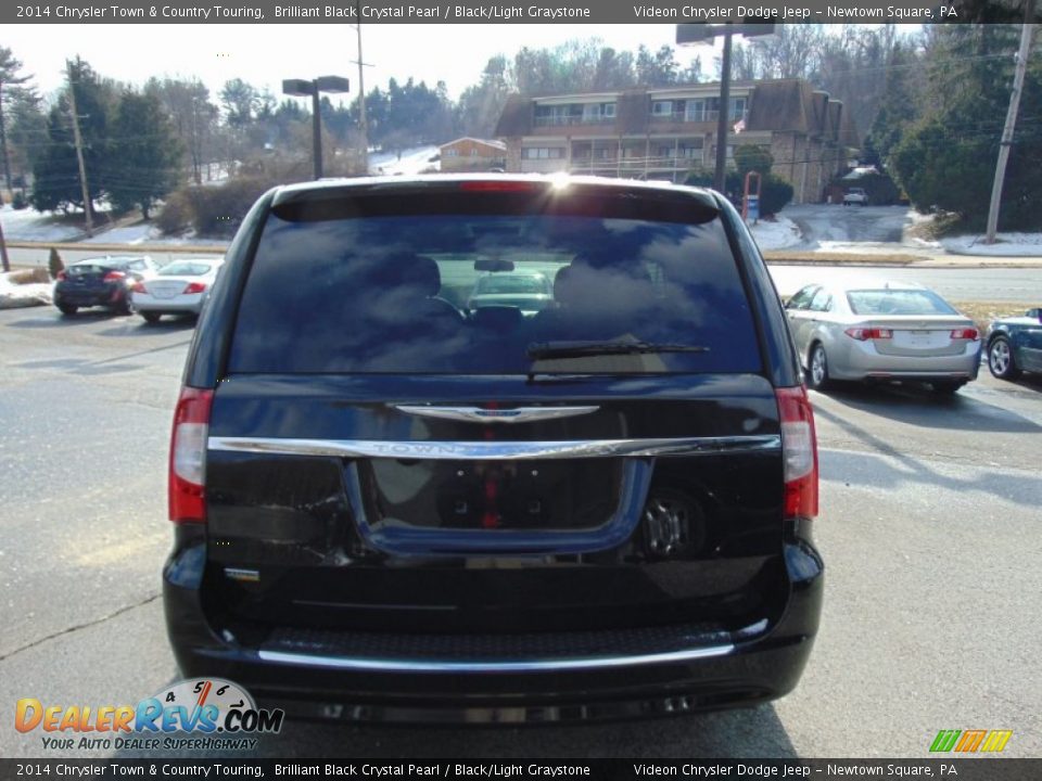 2014 Chrysler Town & Country Touring Brilliant Black Crystal Pearl / Black/Light Graystone Photo #4