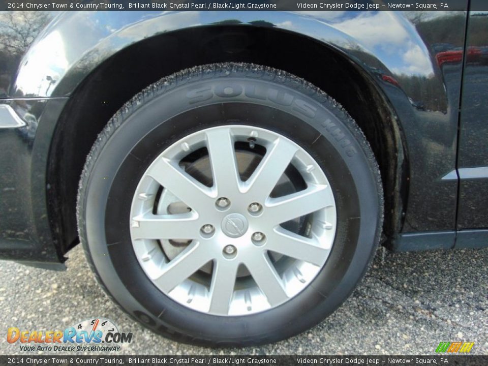 2014 Chrysler Town & Country Touring Brilliant Black Crystal Pearl / Black/Light Graystone Photo #12