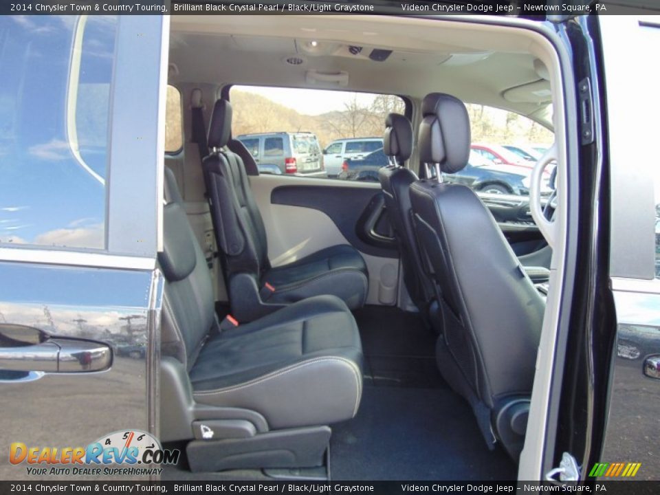 2014 Chrysler Town & Country Touring Brilliant Black Crystal Pearl / Black/Light Graystone Photo #20