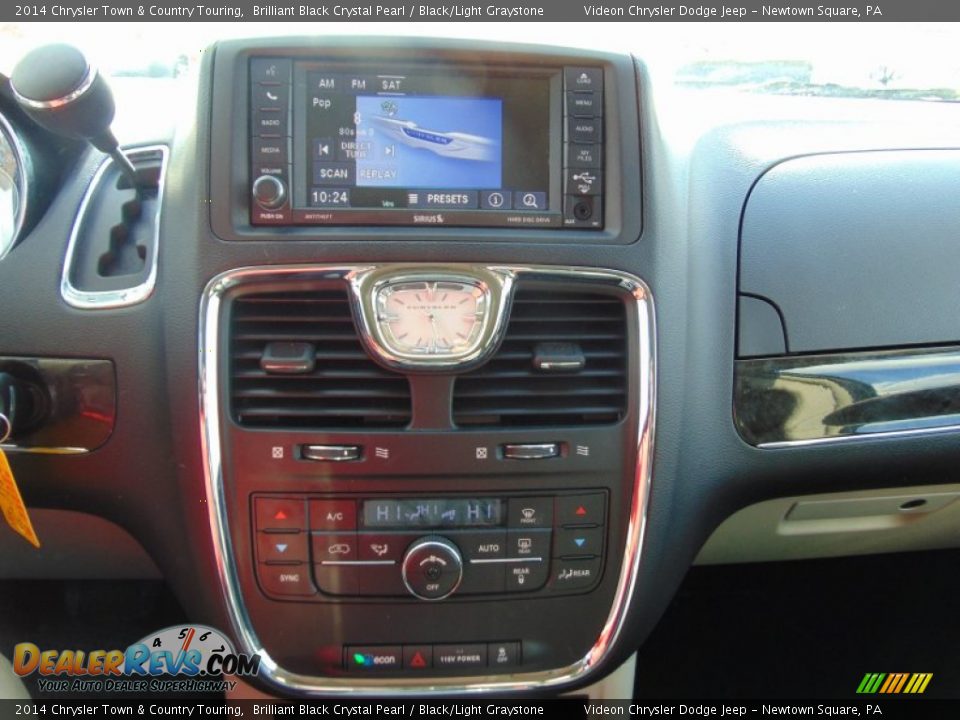 2014 Chrysler Town & Country Touring Brilliant Black Crystal Pearl / Black/Light Graystone Photo #26