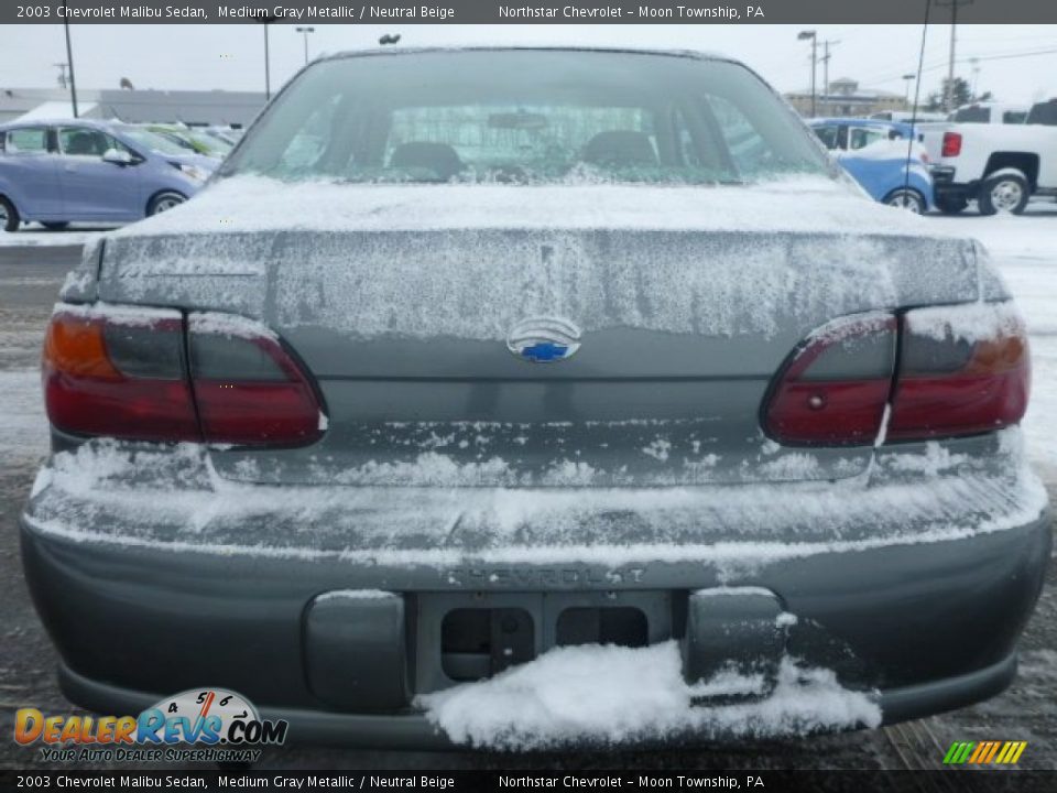 2003 Chevrolet Malibu Sedan Medium Gray Metallic / Neutral Beige Photo #3