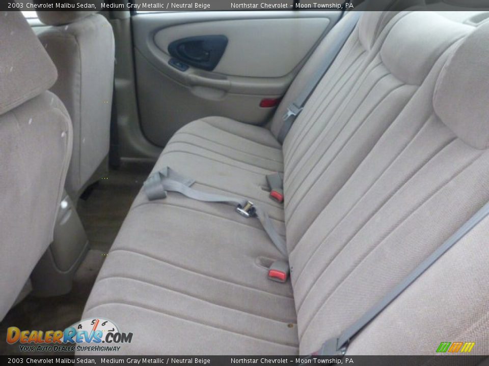 2003 Chevrolet Malibu Sedan Medium Gray Metallic / Neutral Beige Photo #9