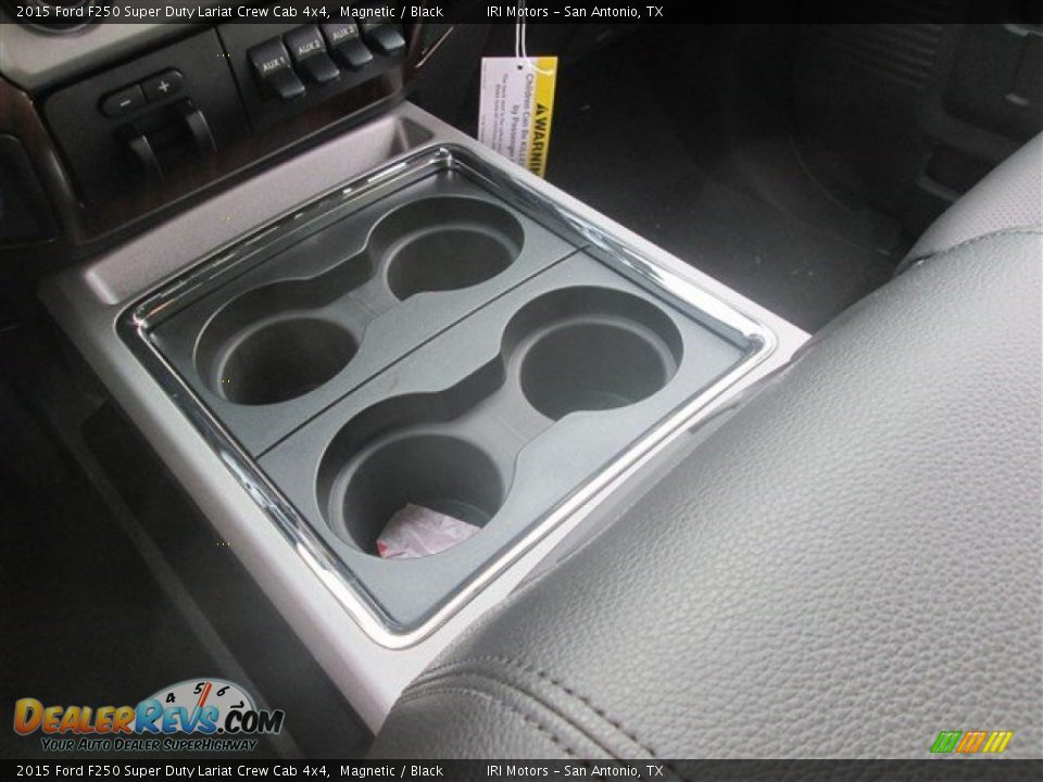 2015 Ford F250 Super Duty Lariat Crew Cab 4x4 Magnetic / Black Photo #31