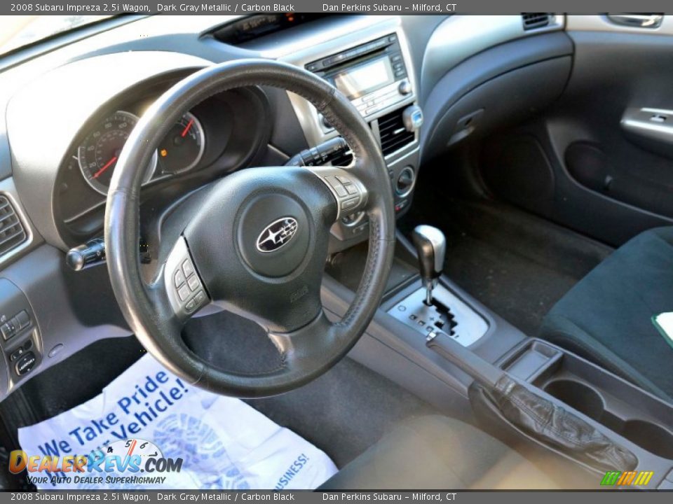 2008 Subaru Impreza 2.5i Wagon Dark Gray Metallic / Carbon Black Photo #5