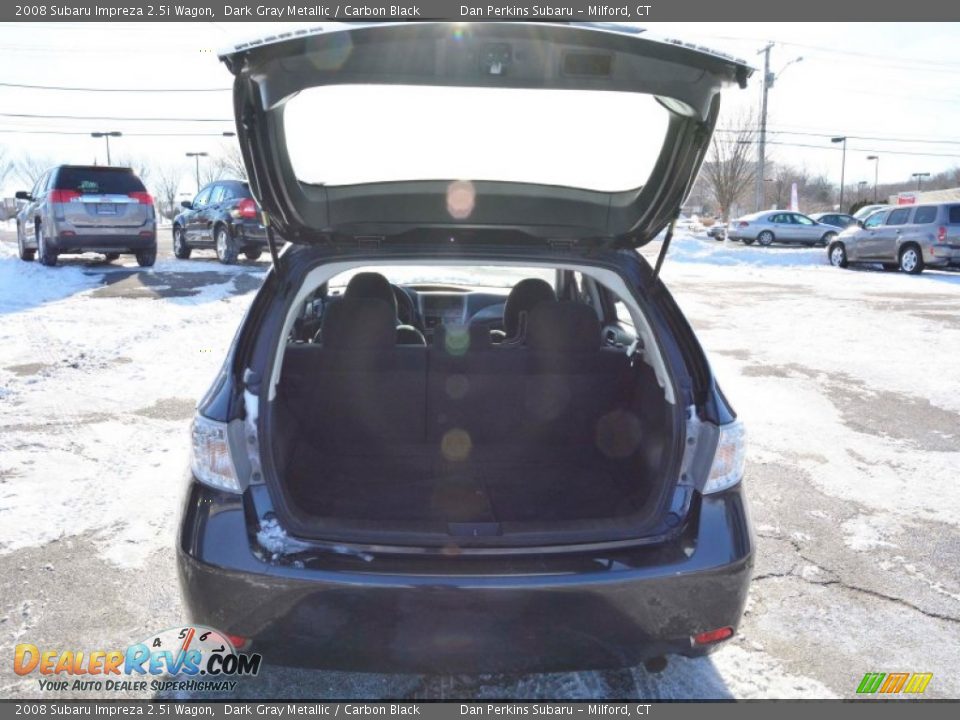 2008 Subaru Impreza 2.5i Wagon Dark Gray Metallic / Carbon Black Photo #8
