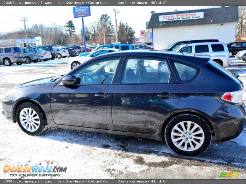 2008 Subaru Impreza 2.5i Wagon Dark Gray Metallic / Carbon Black Photo #11
