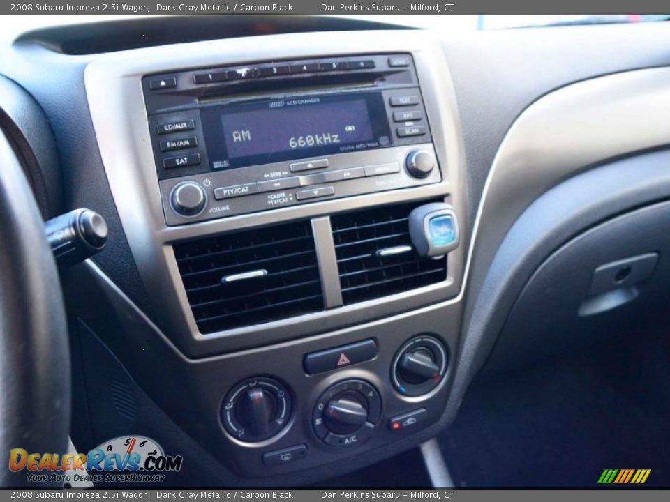 2008 Subaru Impreza 2.5i Wagon Dark Gray Metallic / Carbon Black Photo #12