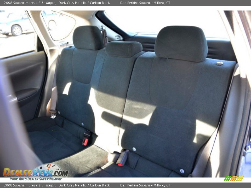 2008 Subaru Impreza 2.5i Wagon Dark Gray Metallic / Carbon Black Photo #13
